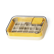Ice Cubes Tray Silicone Freezer Mold Individual Ice-Yellow