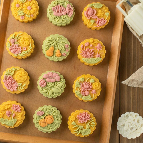 Unique Pattern Festival Mooncakes Molds-Persimmons and persi 2