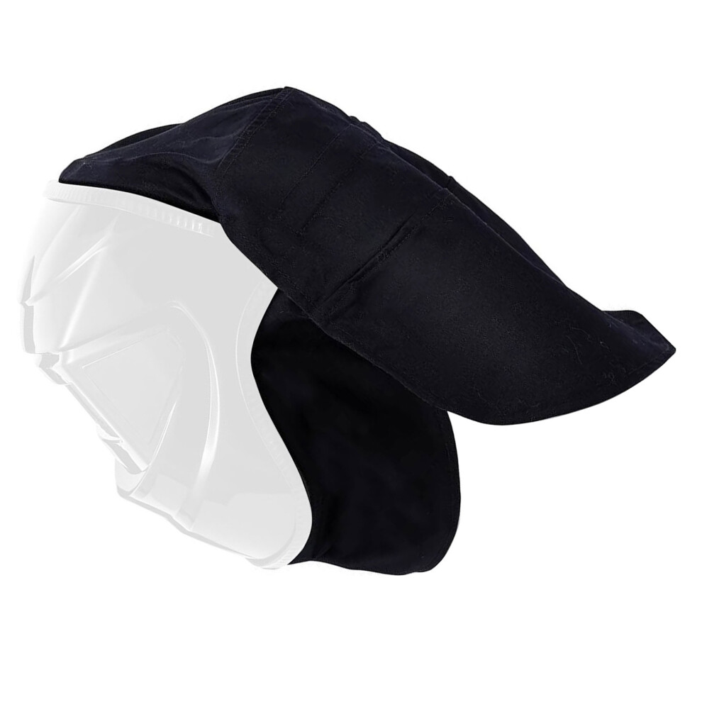 2Pcs Universal Welding Helmets Cover And Bib Set Sturdy-Black 7754000938346