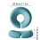 Massage Bed Face Pillow  Relaxing Headcradle U Shape Face Headrest for Massage Table Blue 5