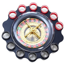 12 Cups with Wheels Russian Wheel for Wine Glass KTV Roll Wine Glass Rotary Wheel Drinking 12 Pack