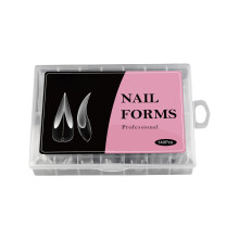 Reusable Nail Extension Templates Clear Forms Precise Scaling