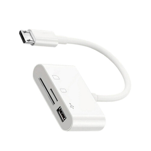 USB C To Memory Card Reader Adapter  Speed For Photographers Vloggers SD & Micro SD Card USBC