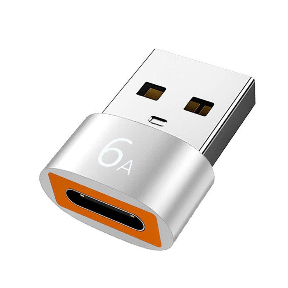 6A Typec To Usb3.0 Otg Adapter Usbc To Usba Female For Smartphones And Laptops Charging And Data Transfer Silver 9323874511450