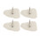 4 Stück D-Ring-Patch, Edelstahl-D-Ring-Pad für 2