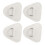 4 Stück D-Ring-Patch, Edelstahl-D-Ring-Pad für 10