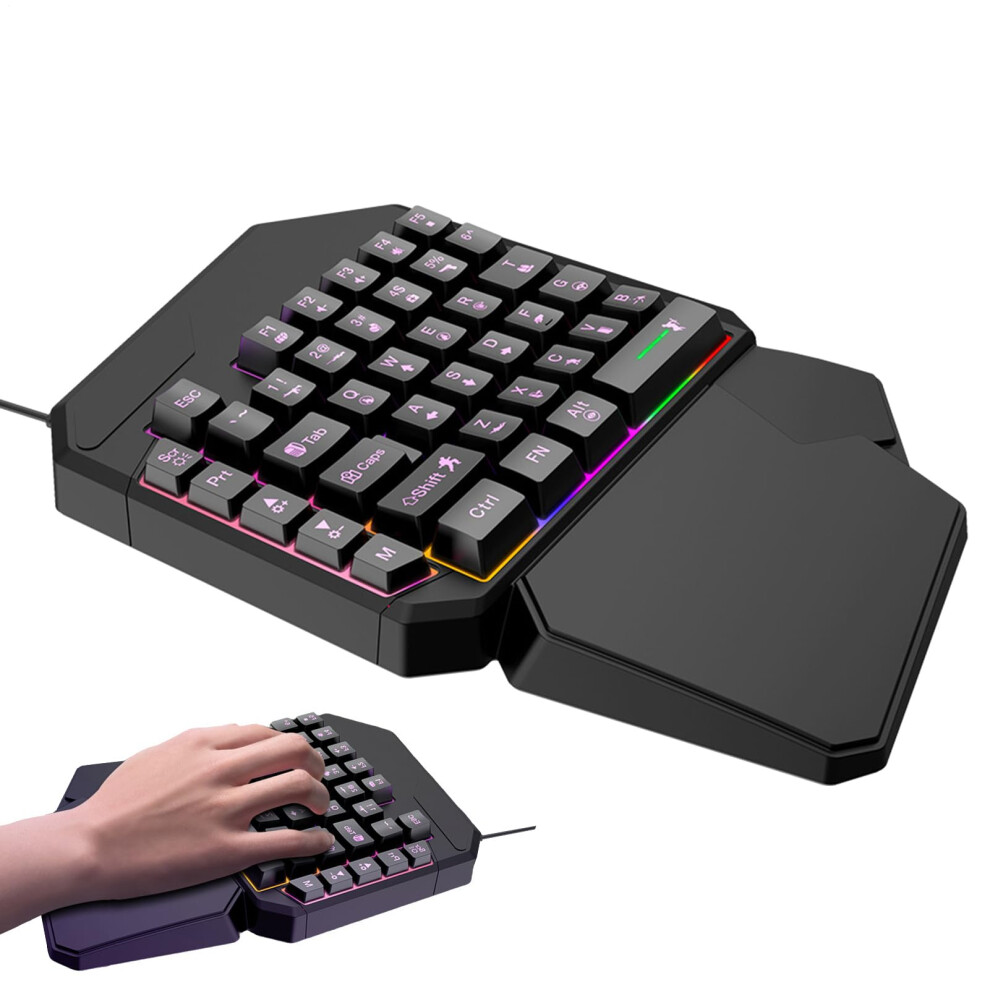 Ergonomic Keypad Onehand Mobile Keyboard, Programmable Controller, Pc Keypad, Plug And Play, Gaming Setup 9339159743942
