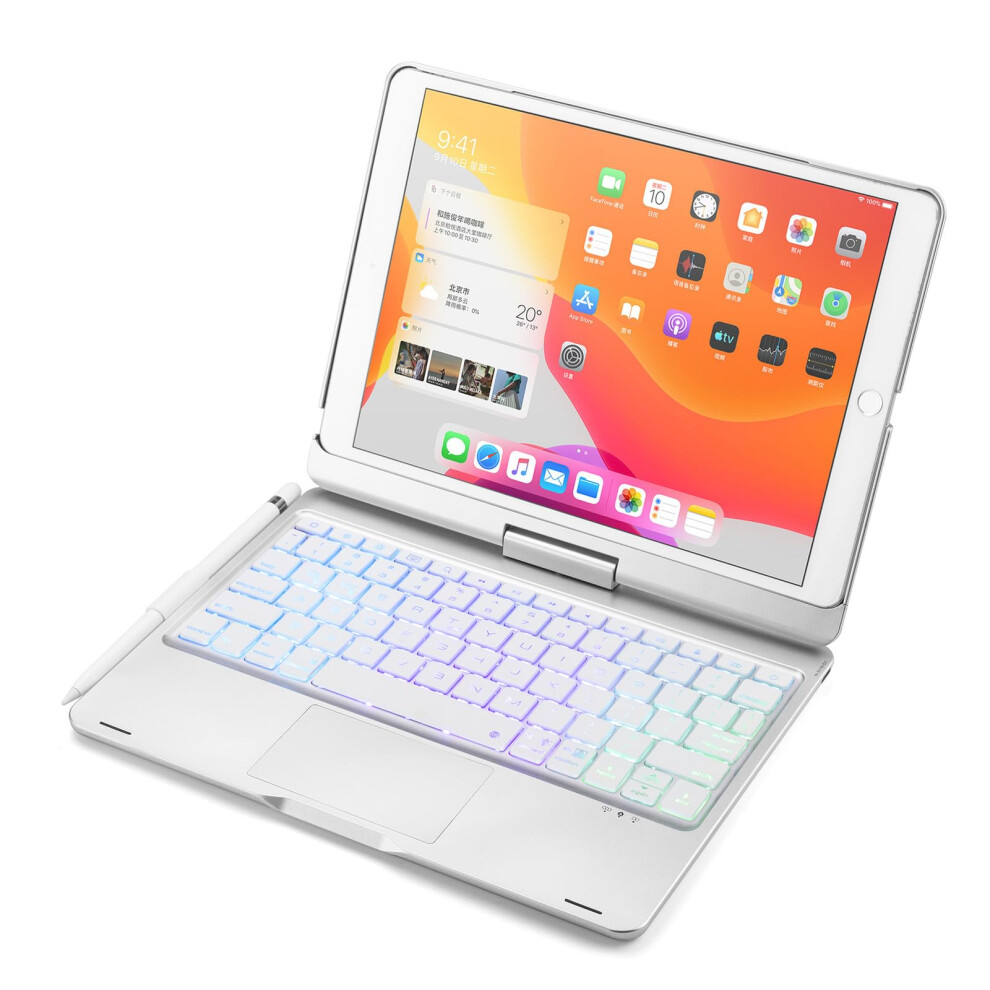 Keyboard Case For 10.2Inch, 10.5Inch, Air 3Rd Gen, 360Degree Rotatable, Backlit Keyboard 9001264370886