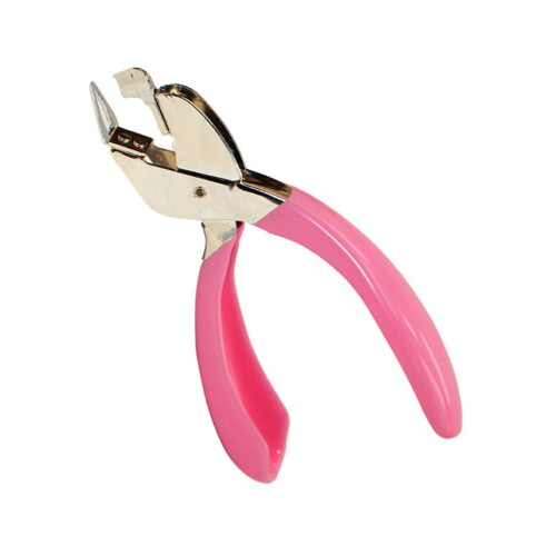 Staple Tack Office Handheld Clip Claw Handle for Puller Remover Stapler Pink 18*12.2cm