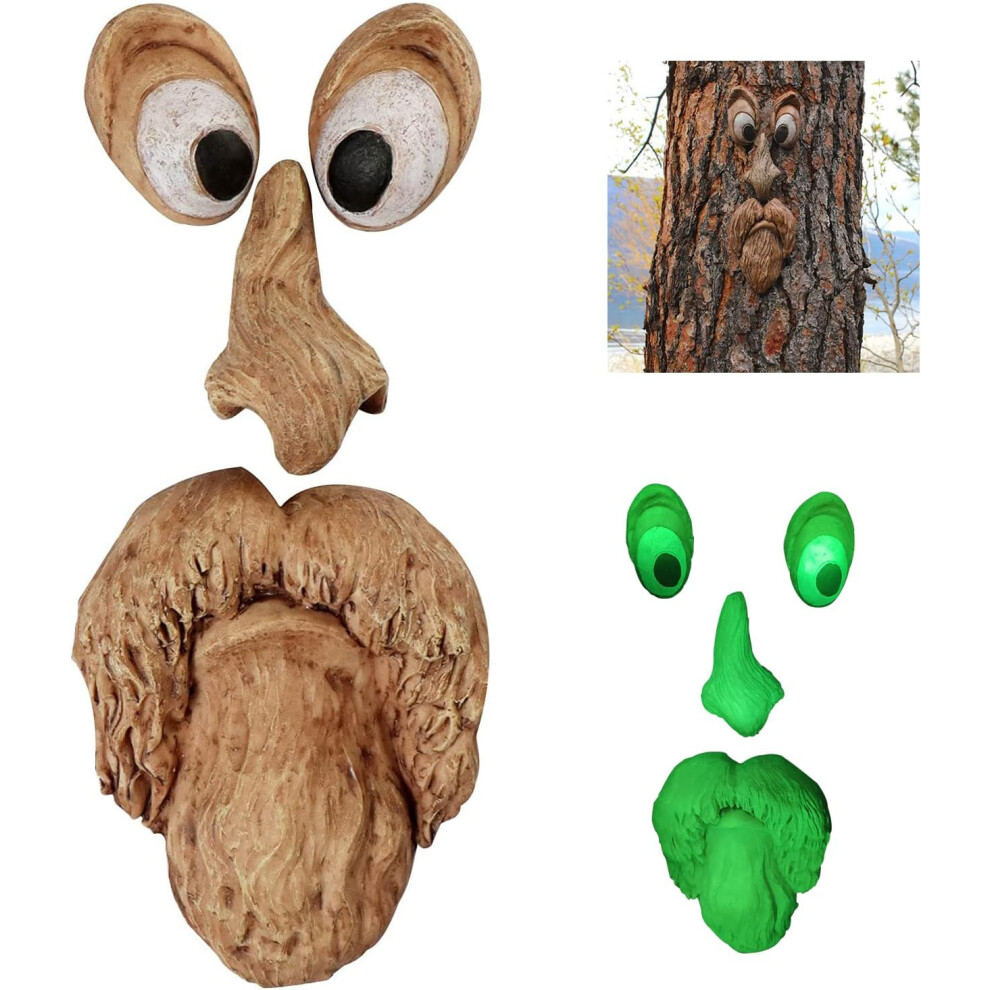 Enchant Your Outdoor Space With Lifelike, High Quality Resin Tree Faces, Realistic Shapes And Natural Colors Transform Gardens Into A Whimsical Paradi 9454554841915