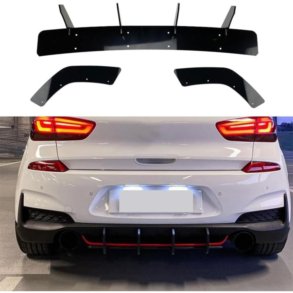 Rear Boot Spoiler Wing For Hyundai I30n Mk3 Hatchback 20172019 Sporty Exterior Upgrade 9323874512112