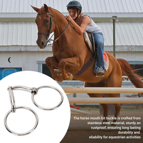 Equestrian Snaffle Bit, Gentle Control, Steady Connection, Riding Accessory, Size Available 1