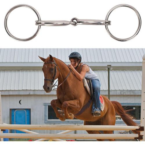 Equestrian Snaffle Bit, Gentle Control, Steady Connection, Riding Accessory, Size Available 2