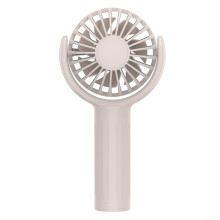 Mini  Fan USB Rechargeable Portable Handheld Electric Fan, 3Speed Settings, Adjustable Wind Angle, Apricot