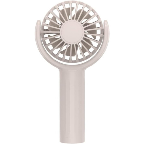 Mini  Fan USB Rechargeable Portable Handheld Electric Fan, 3Speed Settings, Adjustable Wind Angle, Apricot 2