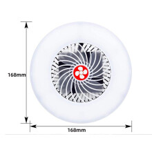 Ventilateur portable à piles pour les aventures en plein air, avec lumière LED, minuterie et rotation, idéal pour le camping, la pêche et les