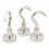 Μαγνητικοί γάντζοι μακράς χρήσης, βαρέως τύπου, συμπαγείς, ισχυροί μαγνήτες για 2