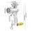 Living And Home Small Manual Aluminium Alloy Kitchen Meat Mincer 6