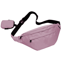 Riñonera cruzada con detalles reflectantes, correa ajustable, resistente al agua, para llevar la cartera con las manos libres durante actividades al