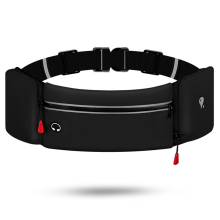 Stijlvolle outdoorriem, waterbestendige heuptas voor dames en heren, groot vak met ruimte voor een telefoon van 15 cm, reflecterende strip voor