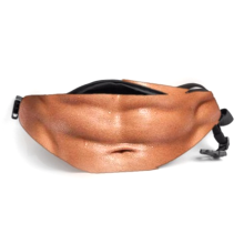 Verstelbare heupriem voor unisex heuptas, grote 3D-geprinte heuptas met stevige onzichtbare ritssluiting, veelzijdig te gebruiken tijdens reizen en