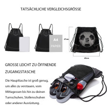 Sac à dos de sport polyvalent, sac à cordon en filet avec une conception de poche unique assurant un rangement sûr pour l'équipement de gym et