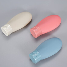 Reiscontainers, TSA-goedgekeurde lekvrije navulbare siliconenflessen voor draagbare toiletartikelen, 3 stuks ultralichte vloeistofhouders van 60 ml