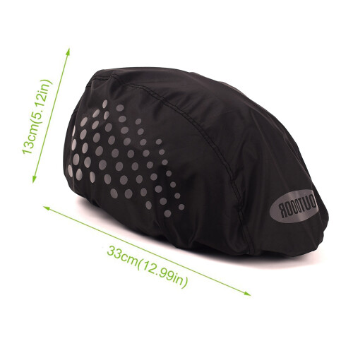 Bicycle Helmet Cover: Waterproof, Windproof & Durable, Compact Storage for Easy Accessibility 2