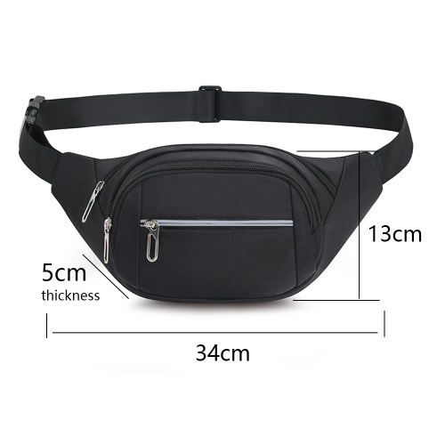 Pochete elegante e impermeável com compartimentos espaçosos e seguros para homens e mulheres. 1