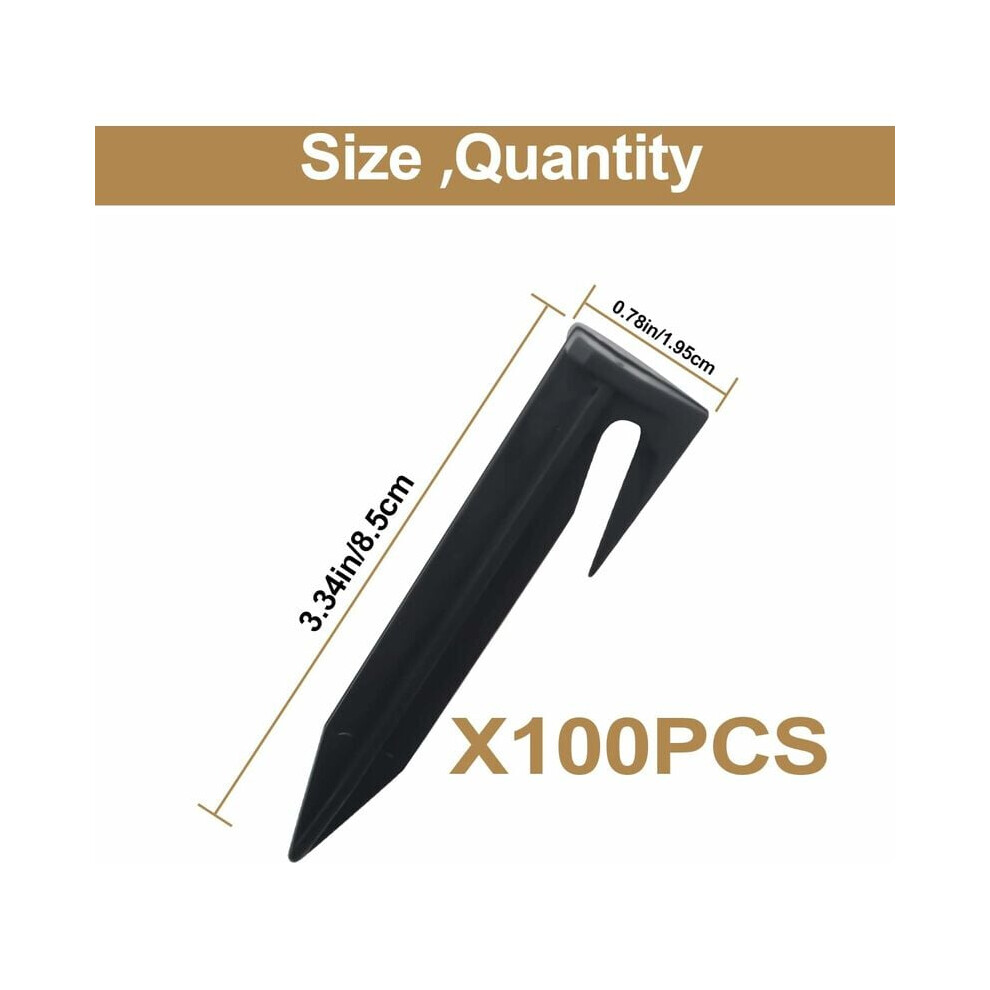 Impact-Resistant Nylon Lawn Pegs, Plastic Boundary Wire Stakes For Installation Robot Lawn Mower, Pet Fence, Camping Tent, Home Gardening, 9554910466230