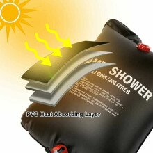 Erfrischungsbegleiter für draußen: Solar-Duschtasche mit wärmeabsorbierendem Design, leicht und faltbar für einfachen Transport und platzsparende