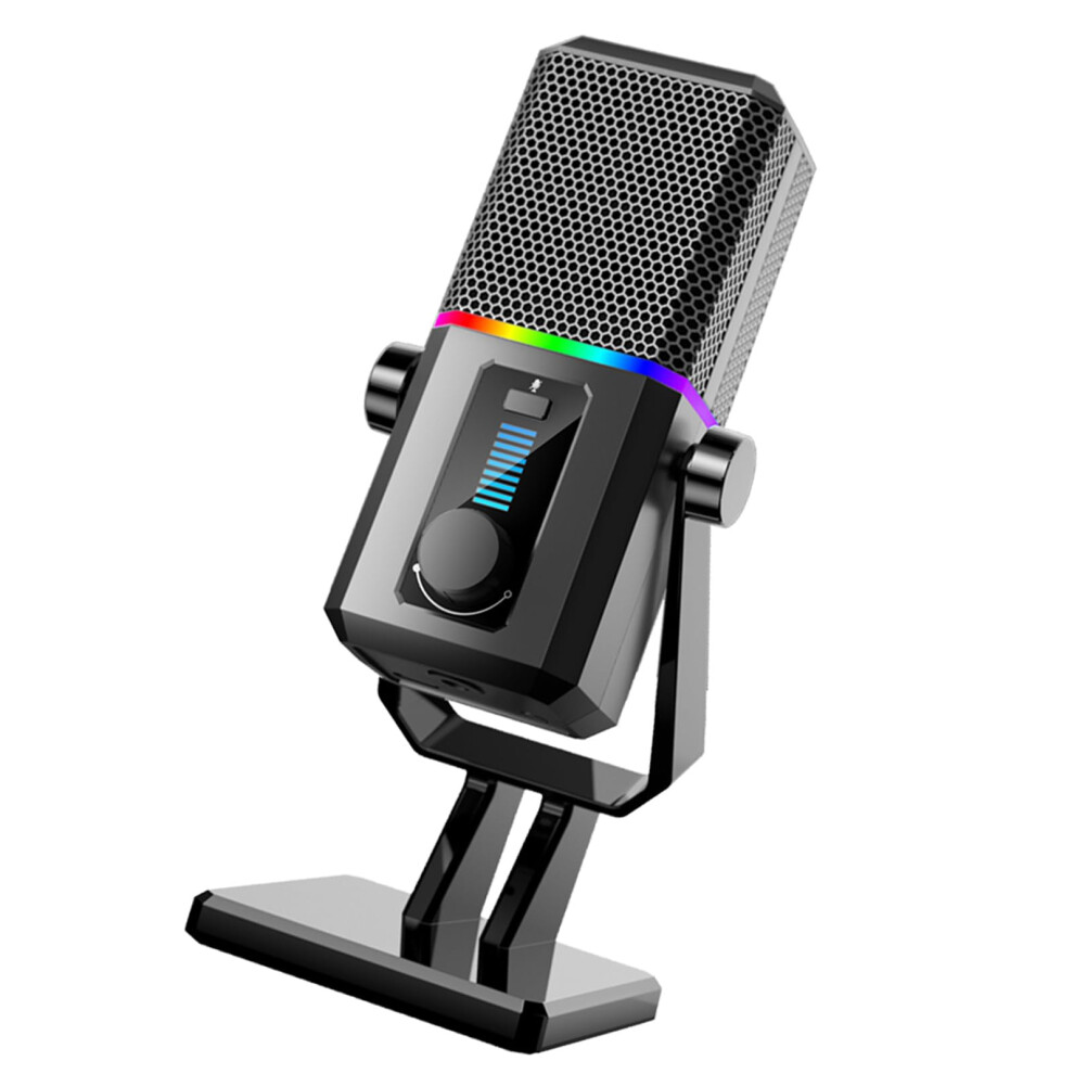 Usb Gaming Microphone Noise Cancellation Desktop Mic With For Online Course Studio Conference Recording Light 9001264372118