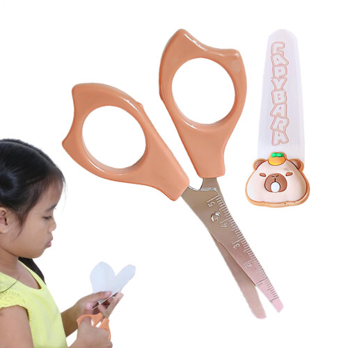 Cute Scissors, Children's Scissors  Cartoon Capybara Rounds Kindergarten Scissors
