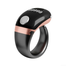 Ring Counter LCD Display TypeC Charging Adjustable Finger Counter For Fitness Tracking Gold