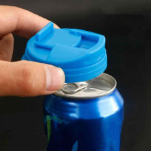 Protezioni per lattine di bibite, soluzione ecologica per preservare la carbonazione e per le feste all'aperto, coperture riutilizzabili a prova di