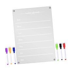 1Set Magnetic Planning Board for Refrigerator, Writable Whiteboard with Markers