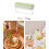 Flexible Silicone Square Shape Ice Cubes Mold-Green 4 grids 2