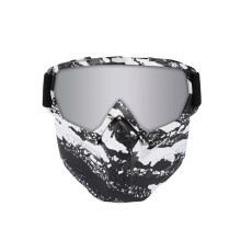 Motorradbrille mit Vollgesichtsschutz, UV400-Schutz, winddicht, staubdicht, beschlagfrei, für Männer, Frauen und Jugendliche, flexibler Rahmen,