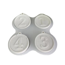 Ronde nummer hanger mallen 1234 nummer sleutelhangers hangende