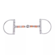 D Ring Snaffle Bit Copper Roller Stainless Steel For Horse Riding Equestrian Tack