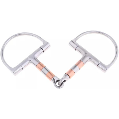 D Ring Snaffle Bit Copper Roller Stainless Steel For Horse Riding Equestrian Tack 1