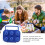 6 Grid Egg Box Plastic Egg Storage Carrier Case, Outdoor Indoor Egg Organizer Blue 4