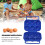 6 Grid Egg Box Plastic Egg Storage Carrier Case, Outdoor Indoor Egg Organizer Blue 3