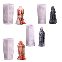 Halloween bruid beeldje siliconen mallen voor epoxyhars,