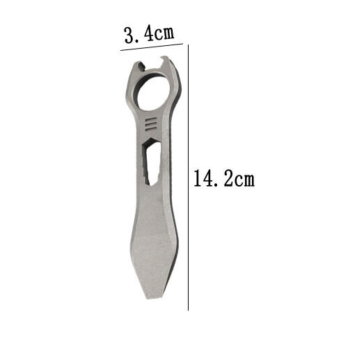 Titanium EDC-koevoet, de ultieme multifunctionele minitool voor het moderne leven. 1