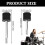 Drum assembly rack, percussion instrument, accessories, wing nut, black stacker attachment, metal holder 4