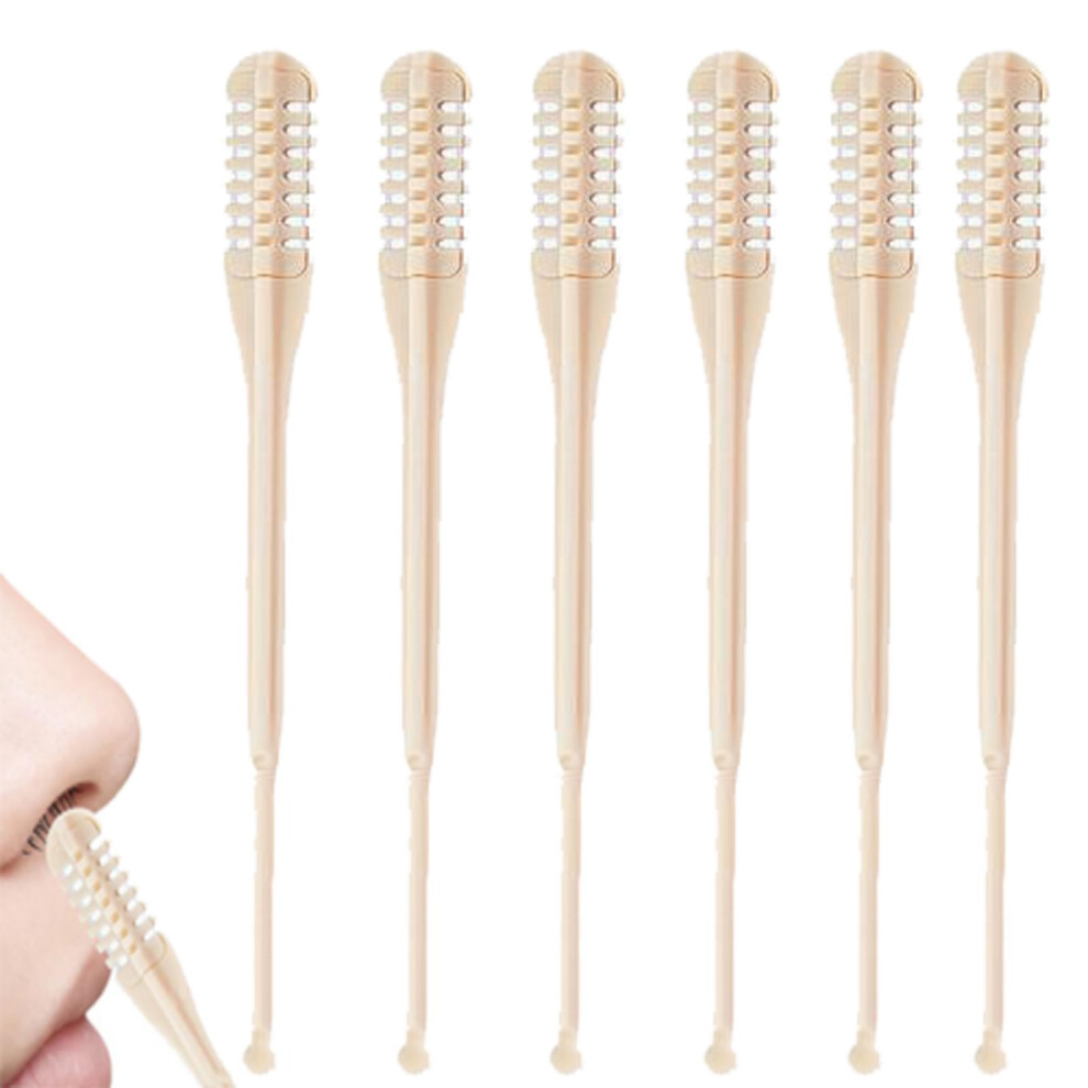 Pack of 6 Nose Hair Trimmers, Manual Nose Hair Trimmer with Ear Picker