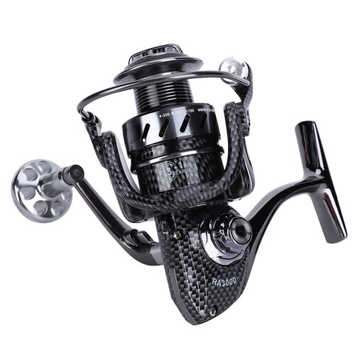 Moulinet de pêche haute performance, manivelle interchangeable, système de roulement à billes résistant au sel, double rangée de trous,