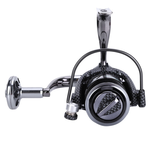 Moulinet de pêche haute performance, manivelle interchangeable, système de roulement à billes résistant au sel, double rangée de trous, 2