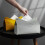 Capa versátil para caixa de lenços de papel em couro PU, presente ideal com design elegante para qualquer ambiente. 4